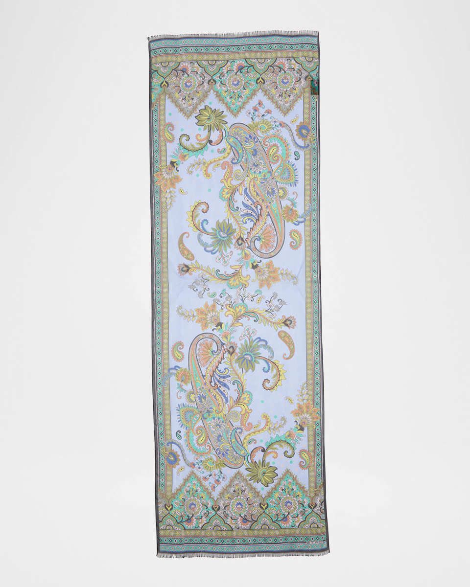 Tosca Silk Paisley Scarf